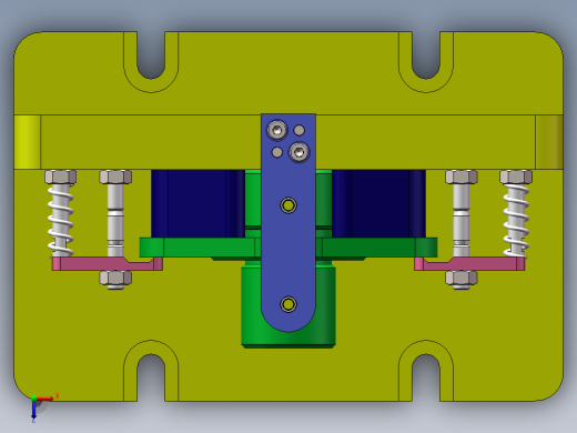 惰轮轴零件钻孔夹具三维+CAD设计资料俯视缩略图