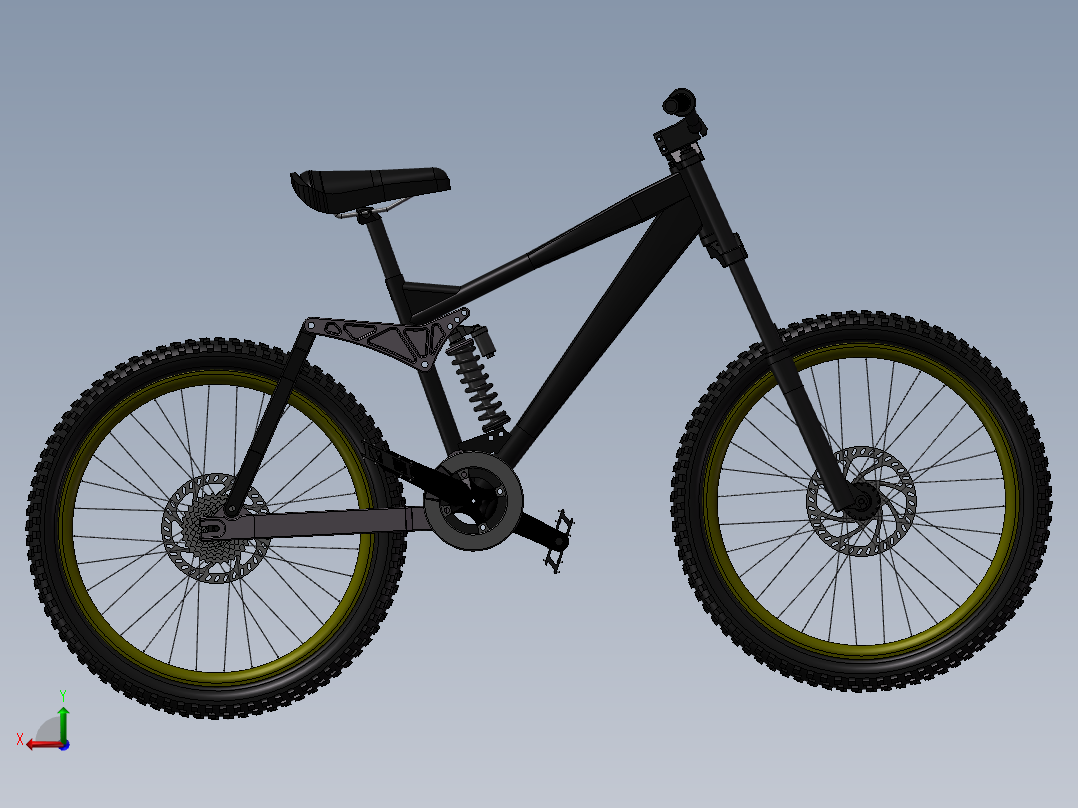 DH速降车后视图