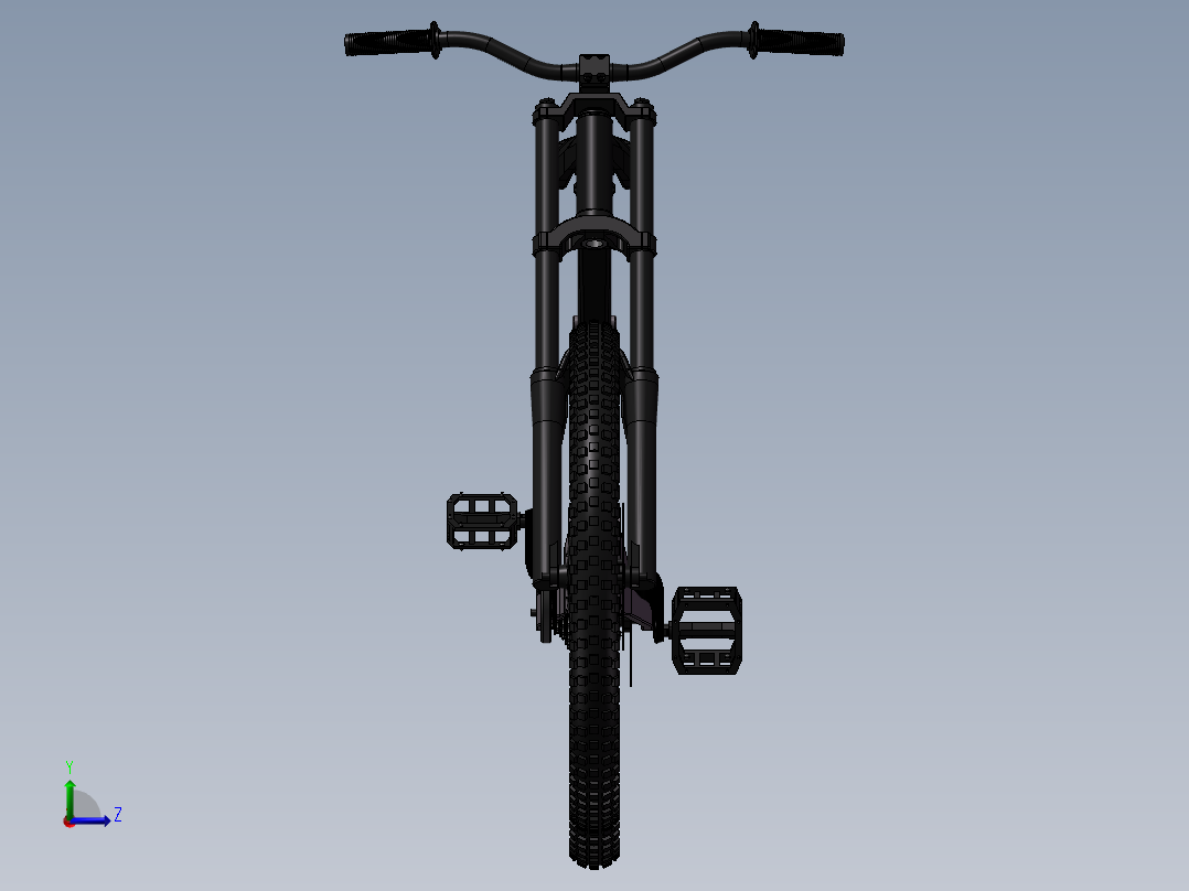 DH速降车左视图