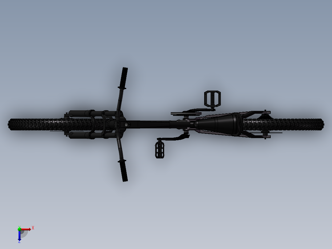 DH速降车俯视图