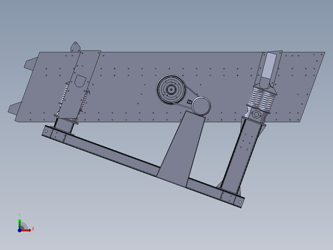 YAH2460圆振动筛前视图