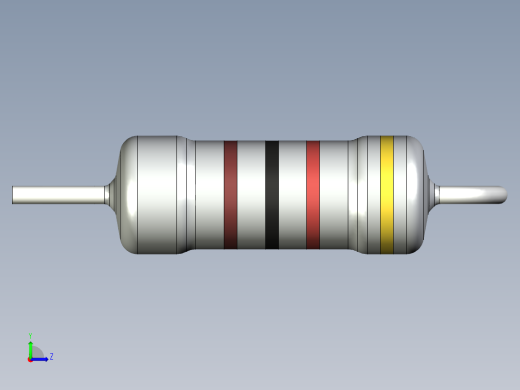 无源元件封装-RES-0.5W-V-MO左视缩略图