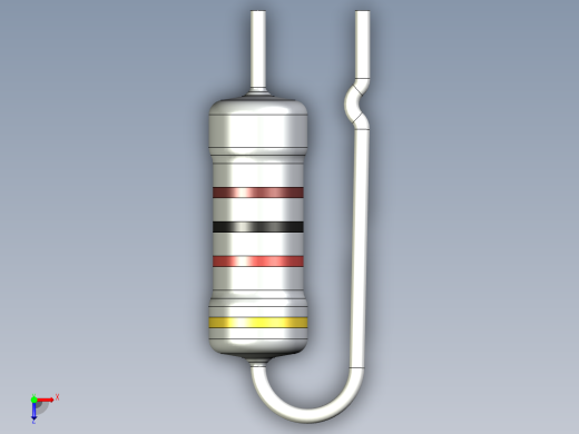 无源元件封装-RES-0.5W-V-MO俯视缩略图