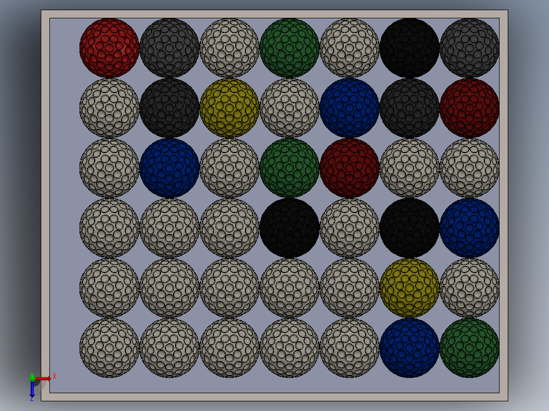 高尔夫球28俯视图
