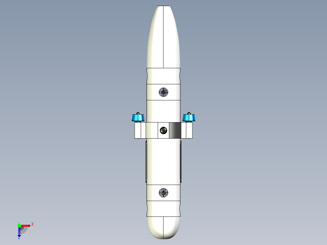 自主水下航行器AUV--igs俯视图