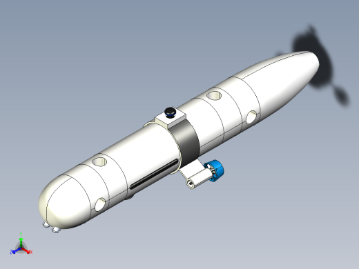 自主水下航行器AUV--igs正等轴测缩略图