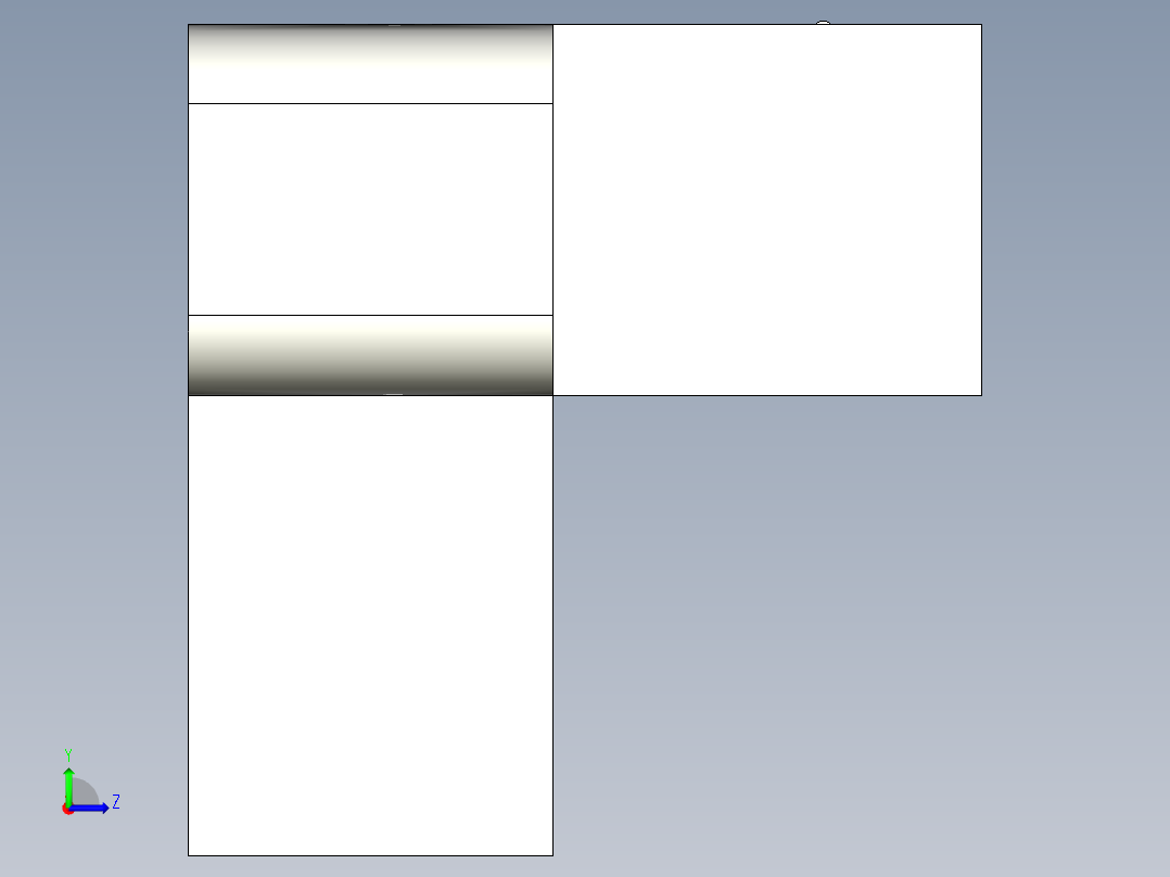 槽型光电传感器LU-L65_3D左视图
