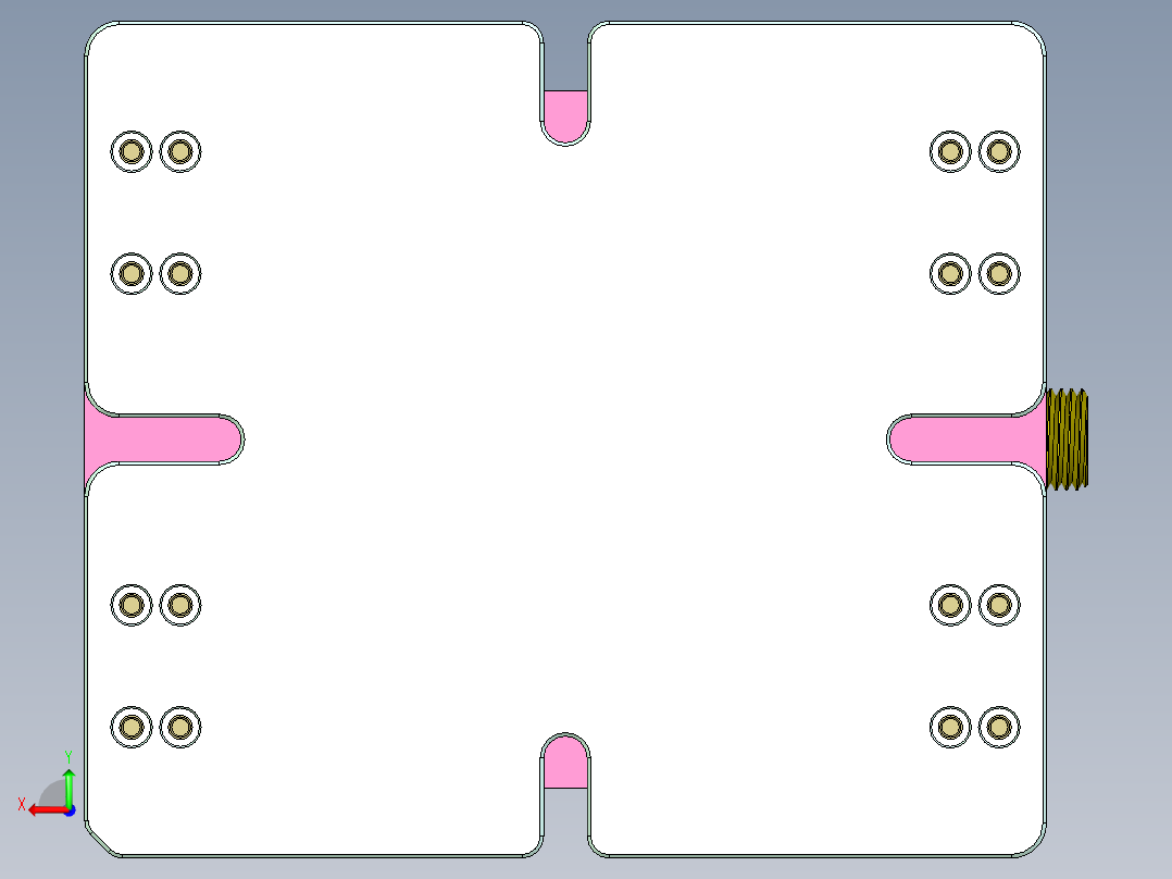 ZX551-B笔记本CNC工装夹具三维模型-CNC9-1010后视图