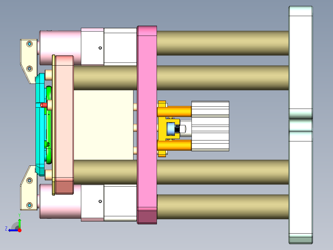 ZX551-B笔记本CNC工装夹具三维模型-CNC9-1010右视图