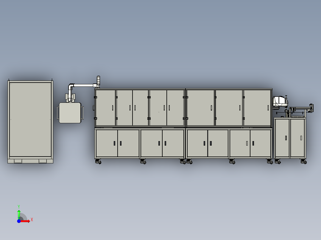 注塑件水口冲切码盘设备_step前视图