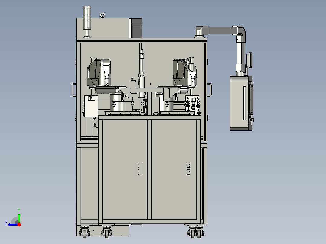 注塑件水口冲切码盘设备_step右视图