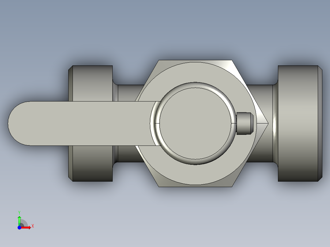 新旋塞阀前视图