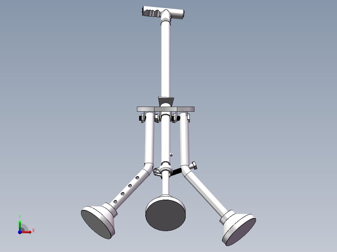 折叠椅子前视图