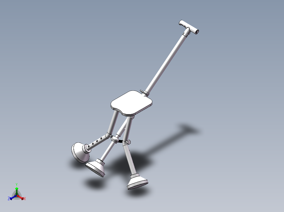 折叠椅子正等轴测图