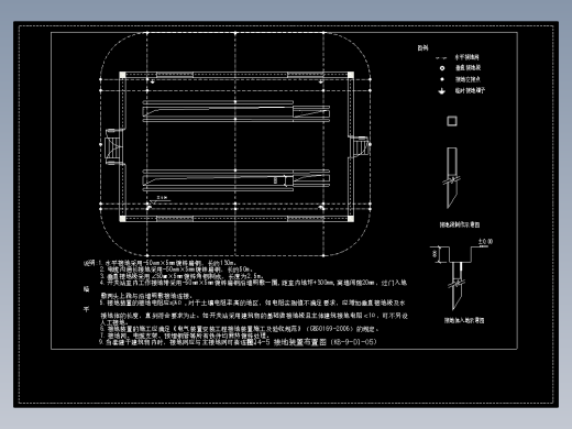 图14-5 接地装置布置图（KB-9-D1-05）