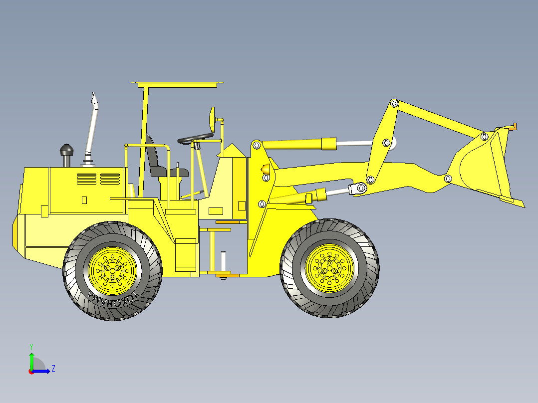 B2004854-装载机型号左视图
