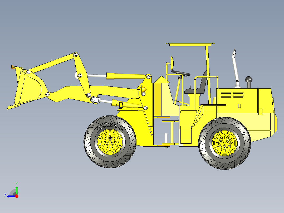 B2004854-装载机型号右视图