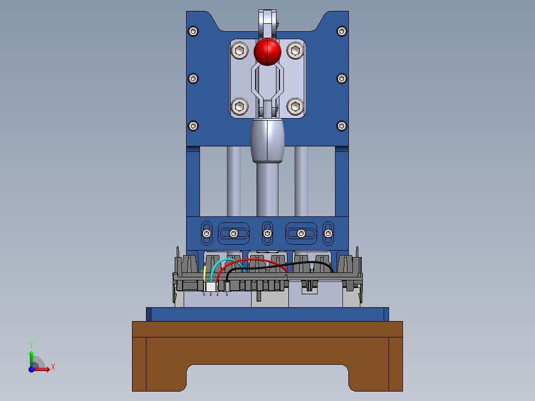 A0002808-电气端子的手动台式压床前视图