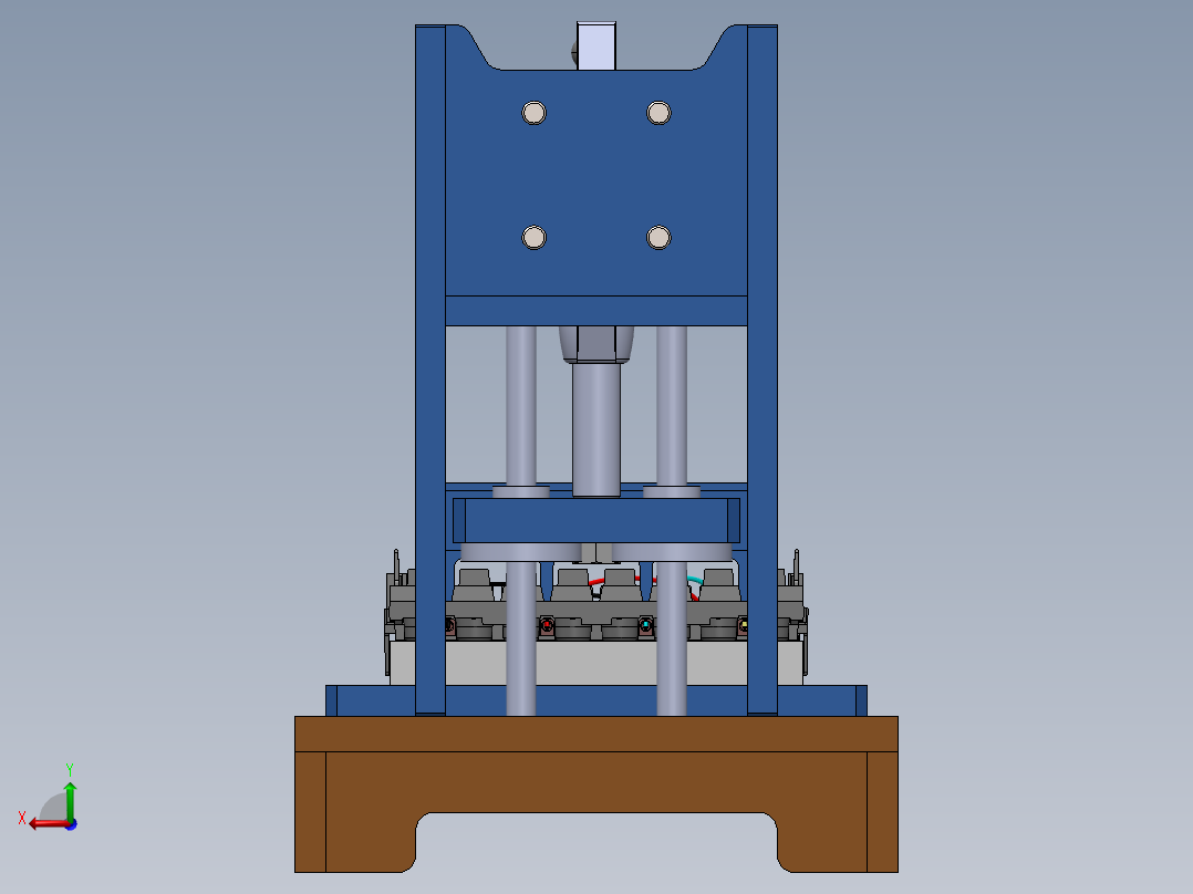 A0002808-电气端子的手动台式压床后视图