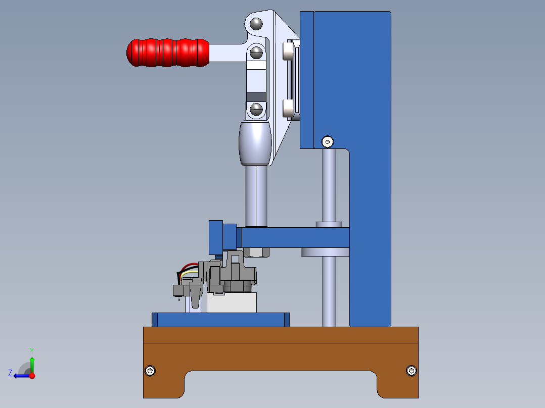 A0002808-电气端子的手动台式压床右视图
