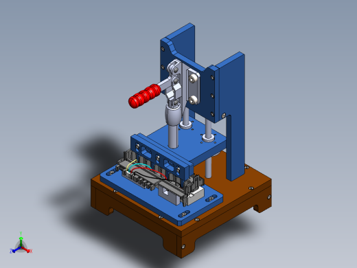 A0002808-电气端子的手动台式压床正等轴测缩略图