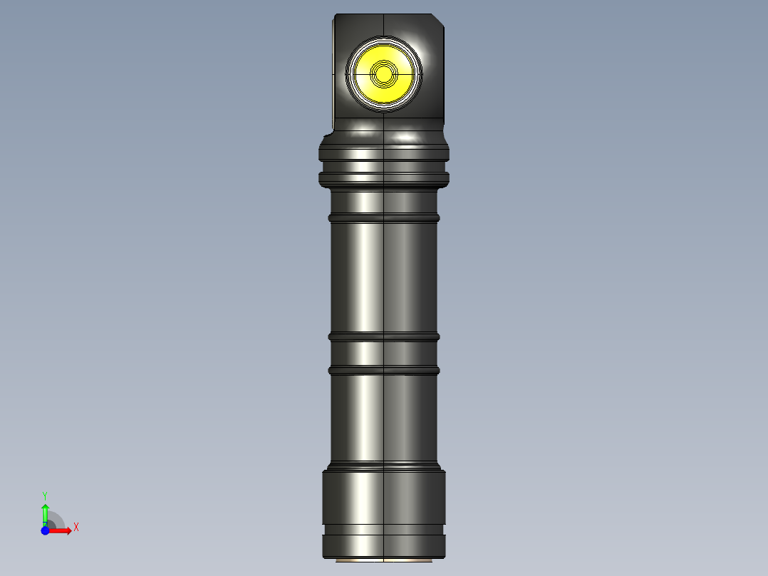 功能强大的袖珍灯，防护等级为 IP 68前视图