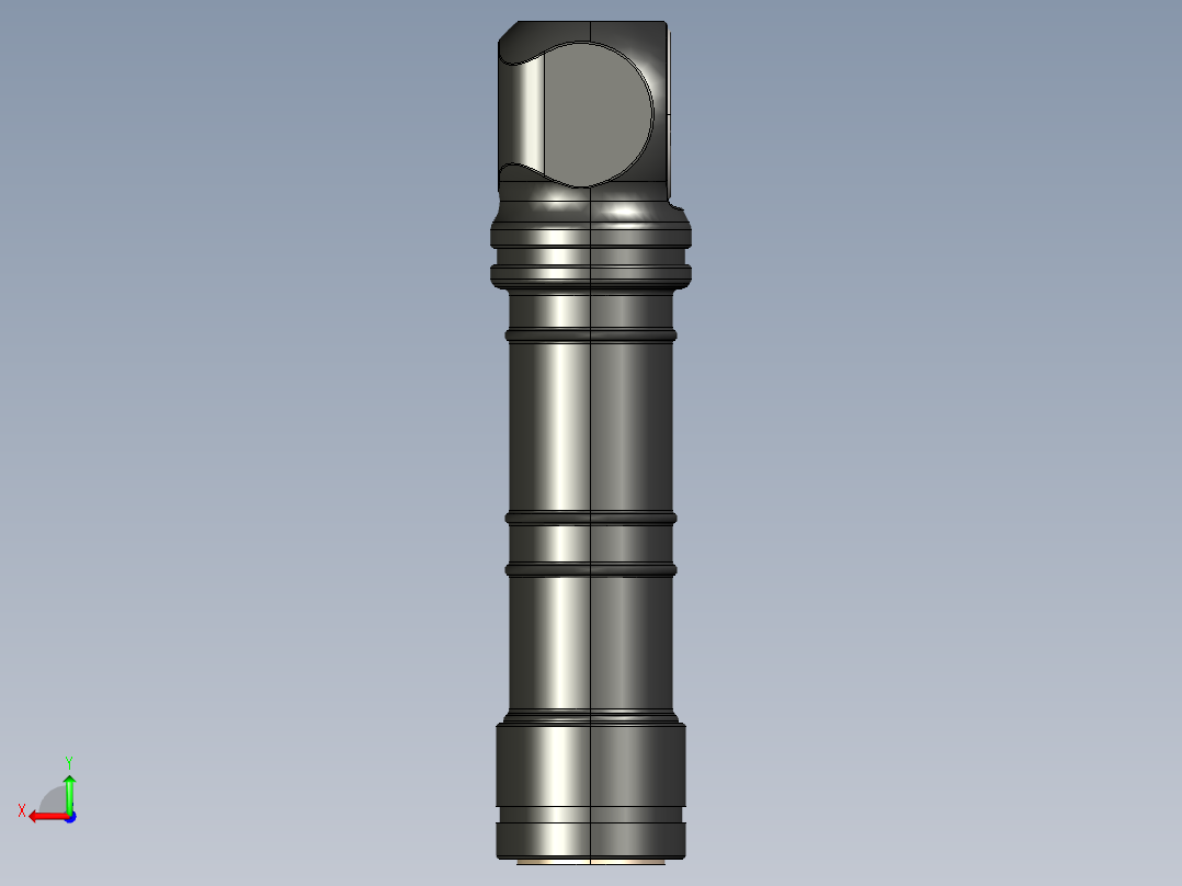功能强大的袖珍灯，防护等级为 IP 68后视图