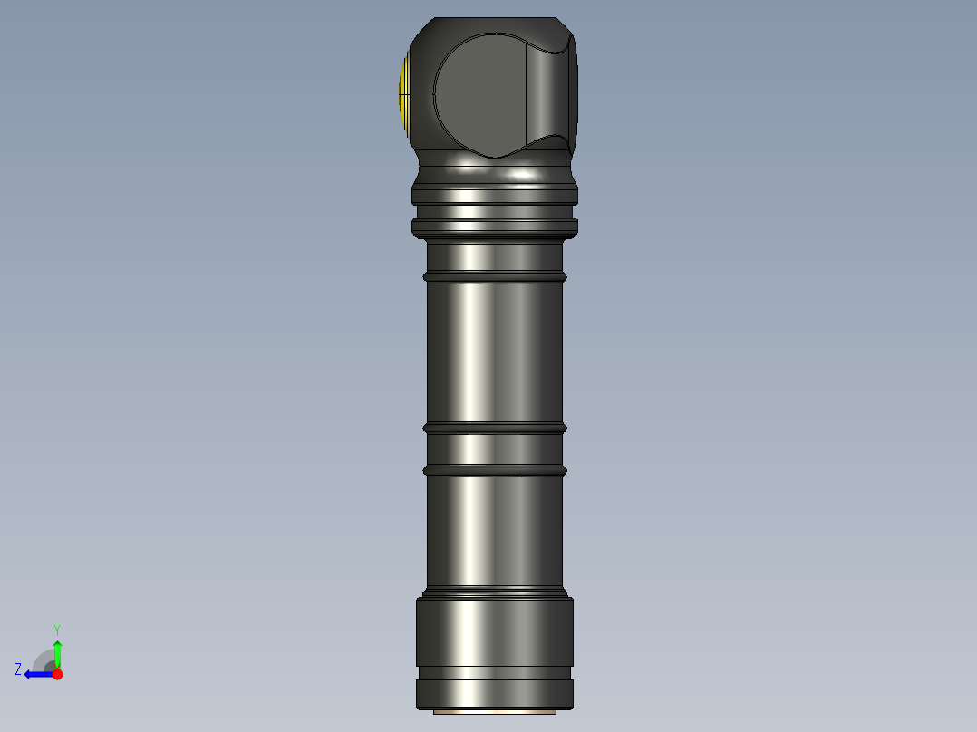 功能强大的袖珍灯，防护等级为 IP 68右视图