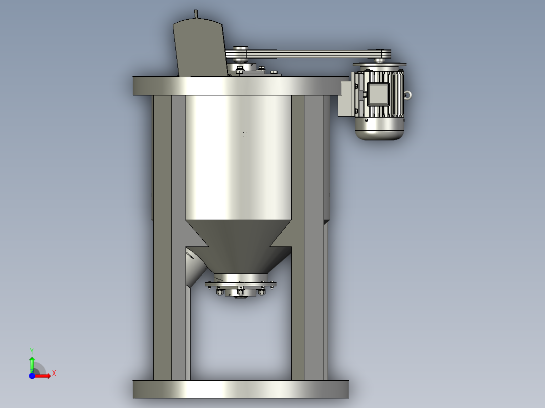 小麦玉米种子农药包衣拌种机前视图