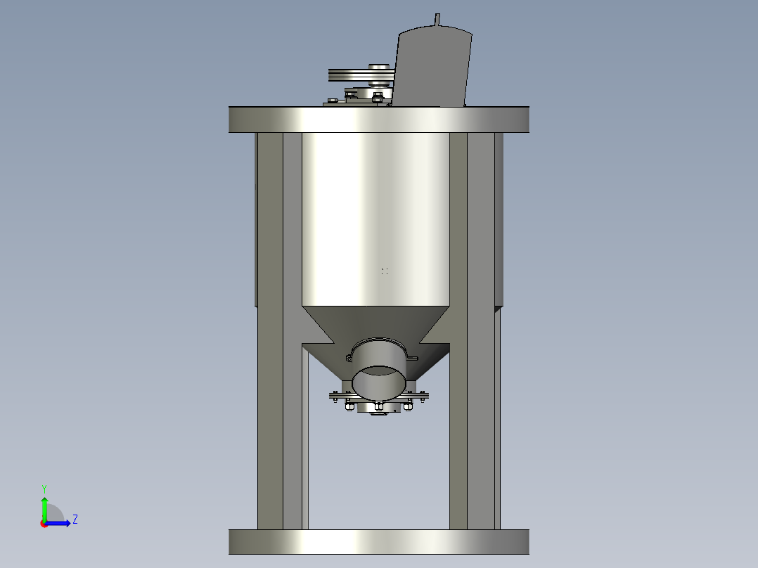 小麦玉米种子农药包衣拌种机左视图