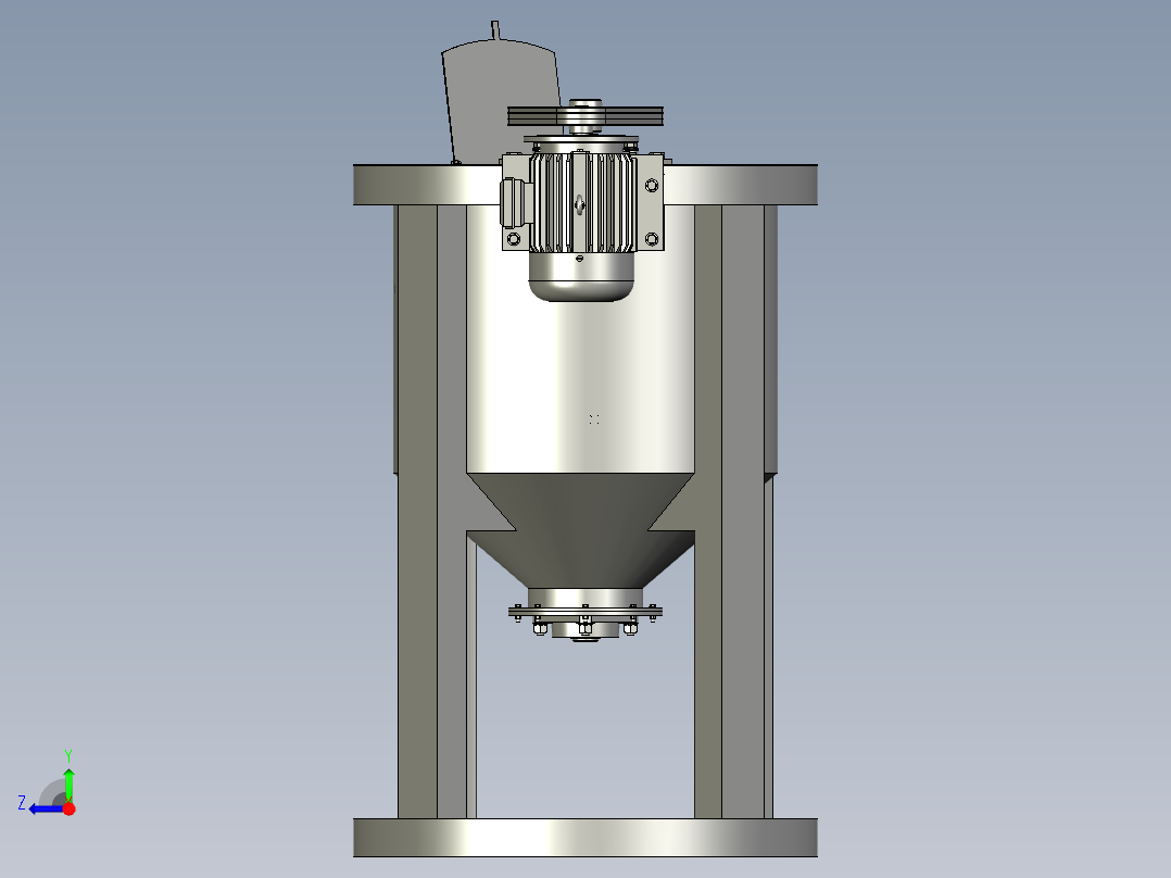 小麦玉米种子农药包衣拌种机右视图
