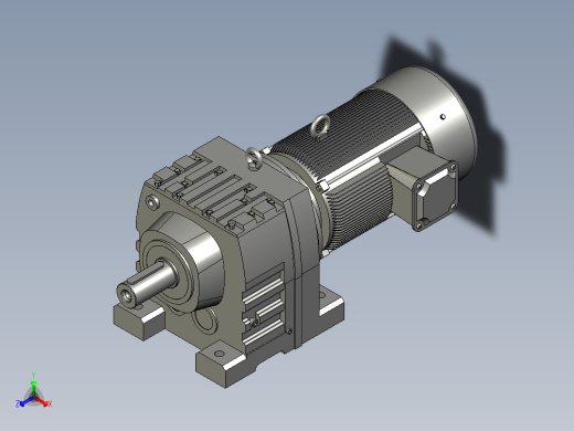 R97底脚轴伸式安装斜齿轮减速机R97-Y75-4P-1824-M1-0