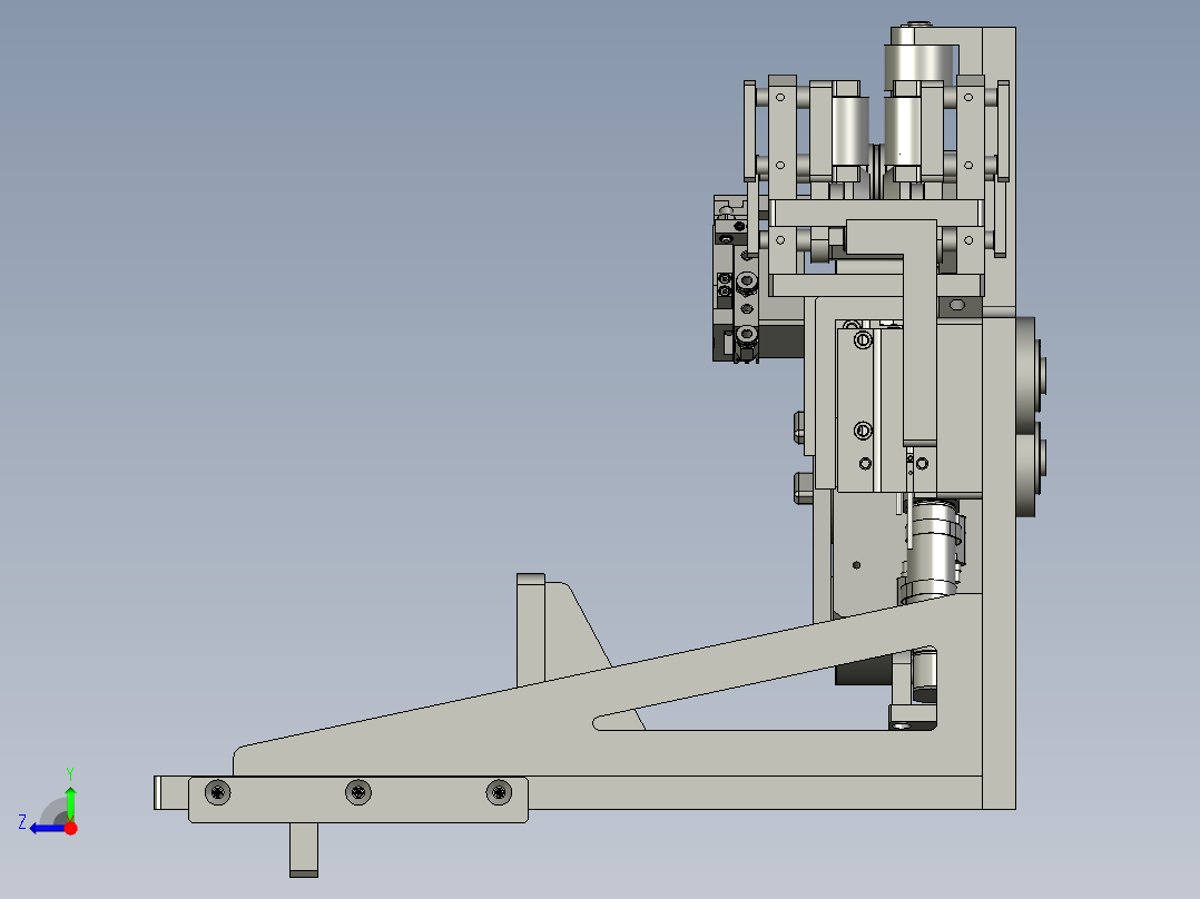 封边机-贴胶模块-2右视图