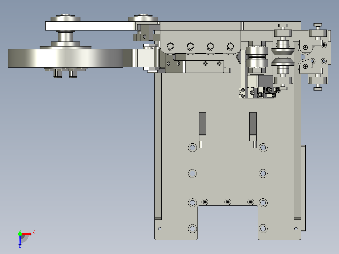 封边机-贴胶模块-2俯视图
