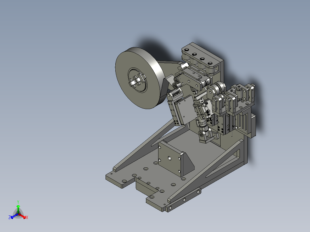 封边机-贴胶模块-2正等轴测图