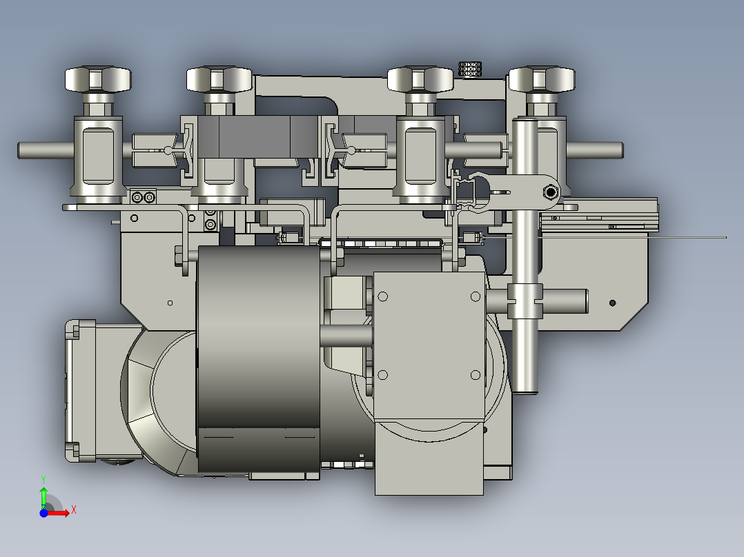 YLU055-001-供料线体前视图