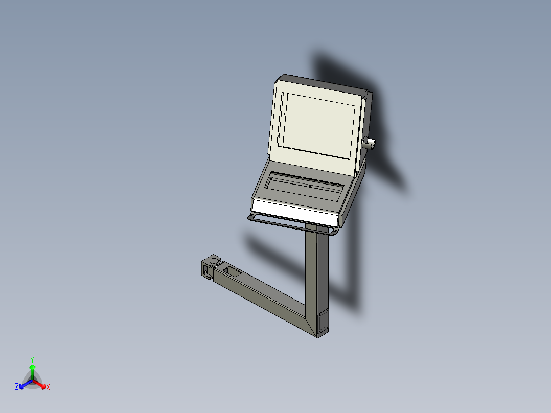 操作站装配体正等轴测图