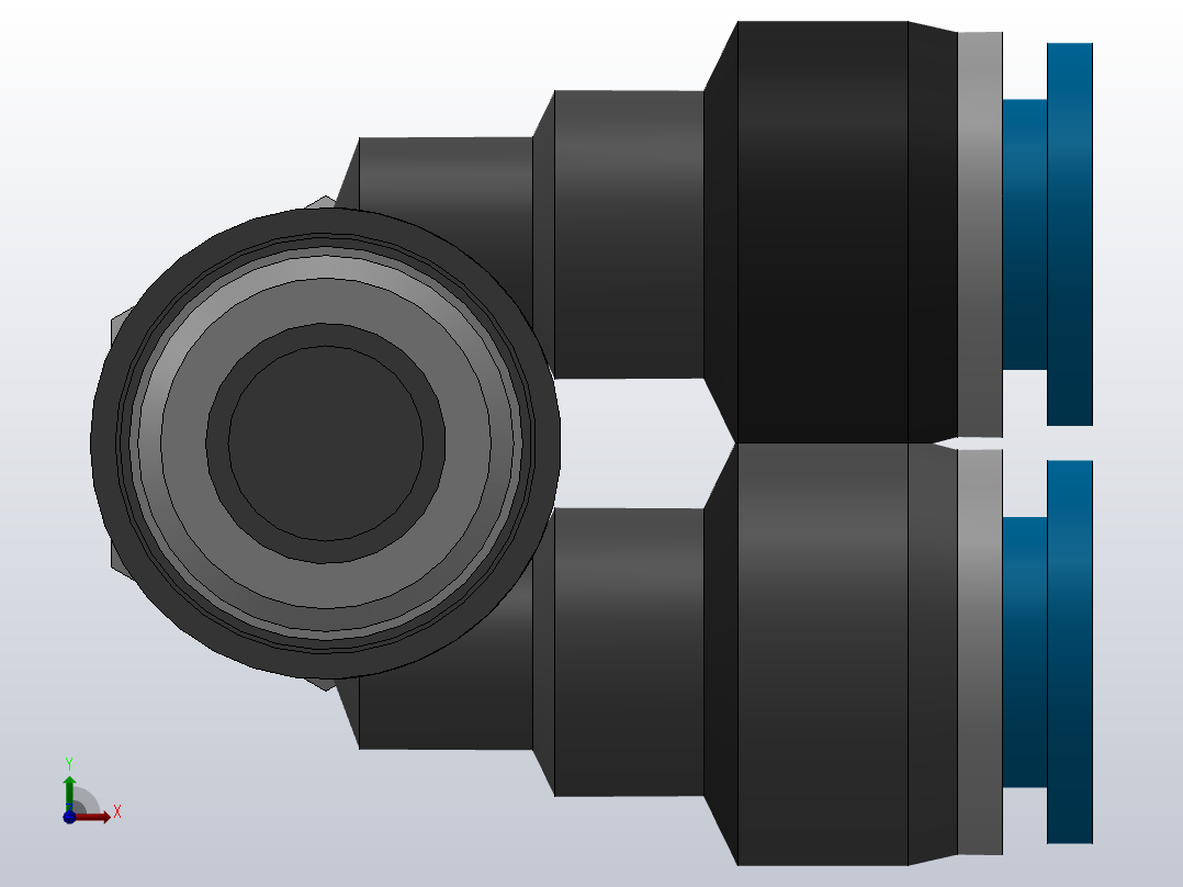 IPA-G 双管外六角接头-G螺纹_IPA10-G03前视图