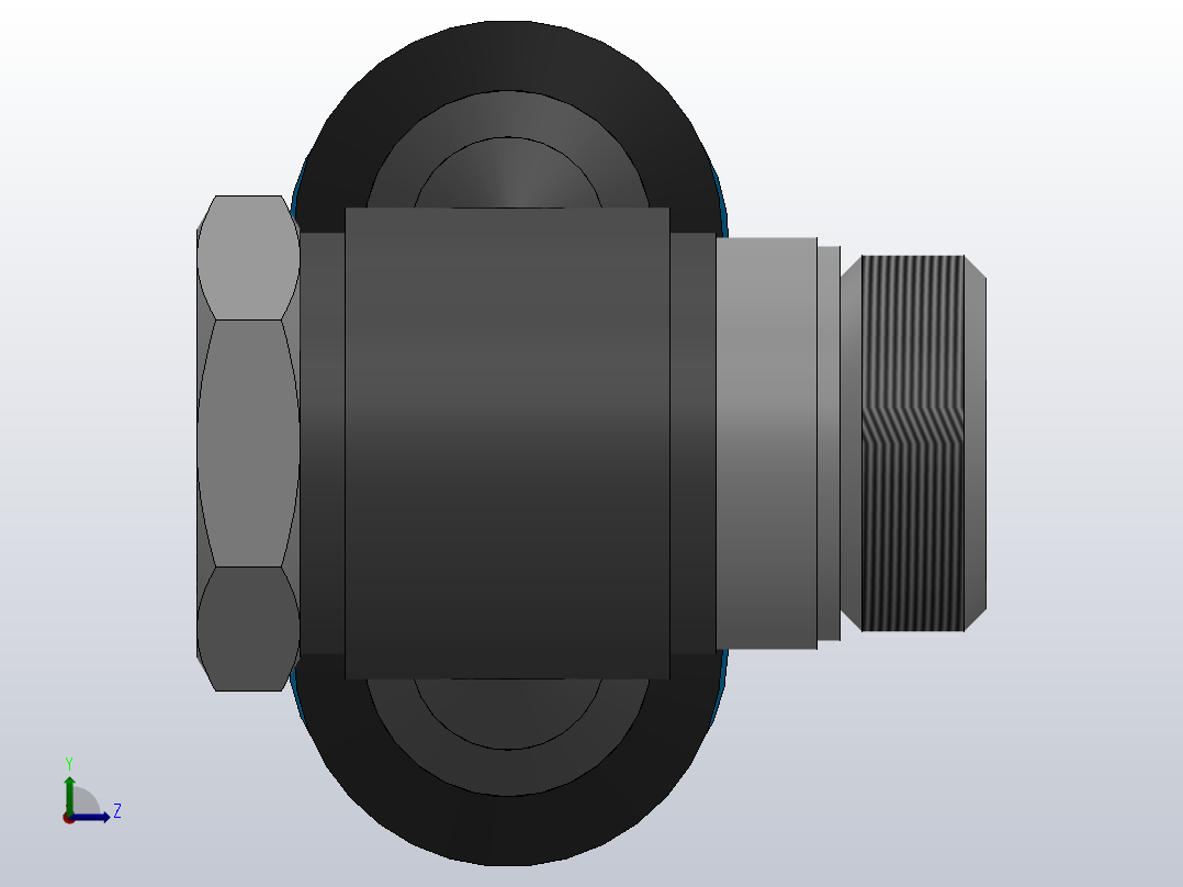 IPA-G 双管外六角接头-G螺纹_IPA10-G03左视图