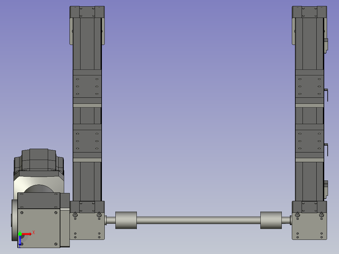 双传动模组KXT-75CP-1000-(1)俯视图
