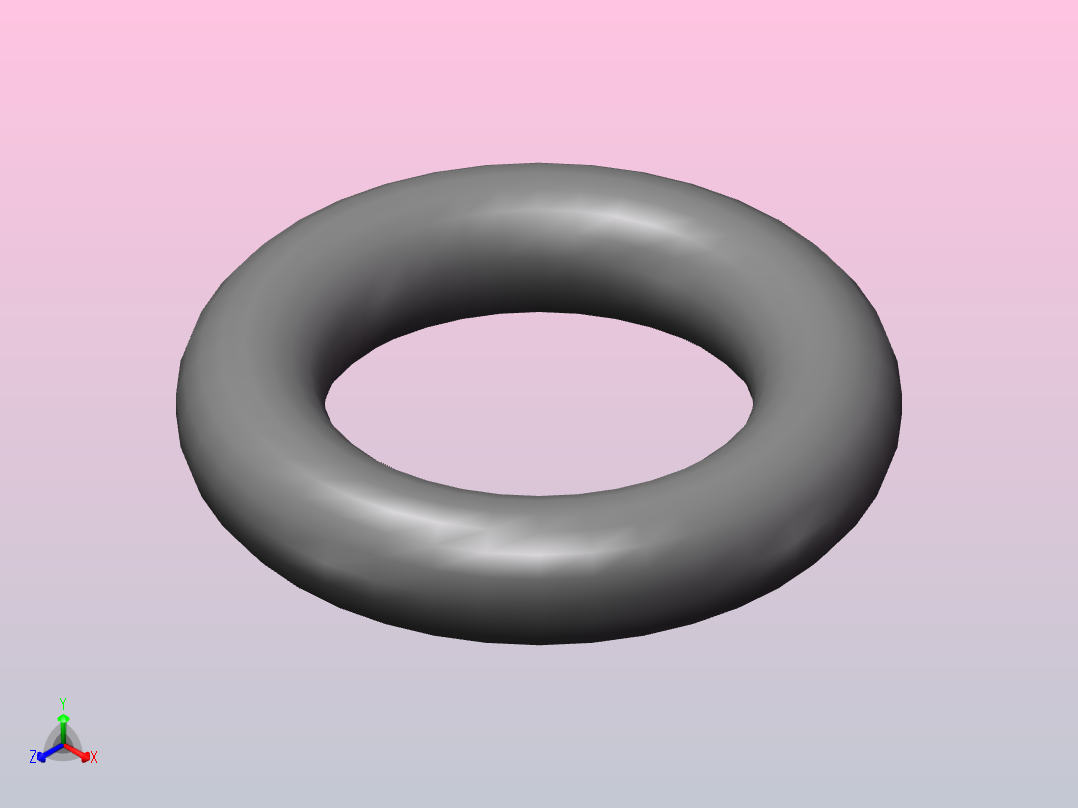 O型密封圈φ10×3.5正等轴测图