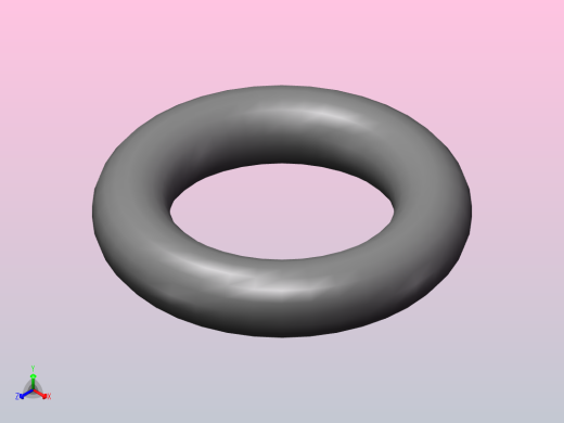 O型密封圈φ10×3.5正等轴测缩略图