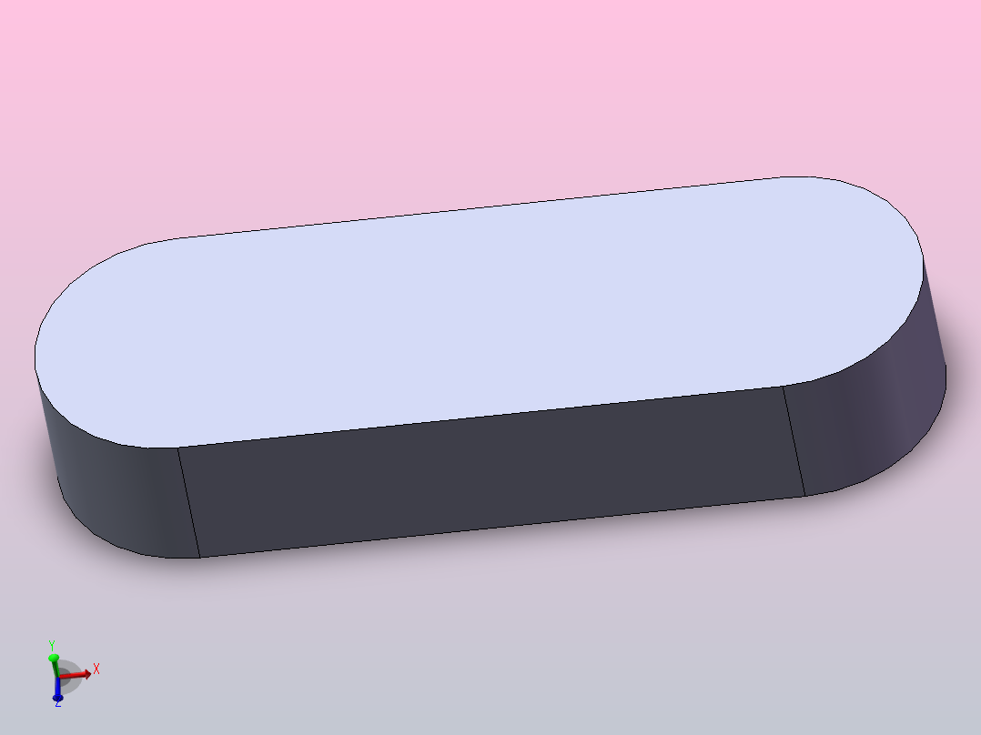 DIN 6885-1-A 2021 32X18 圆头平键主视图