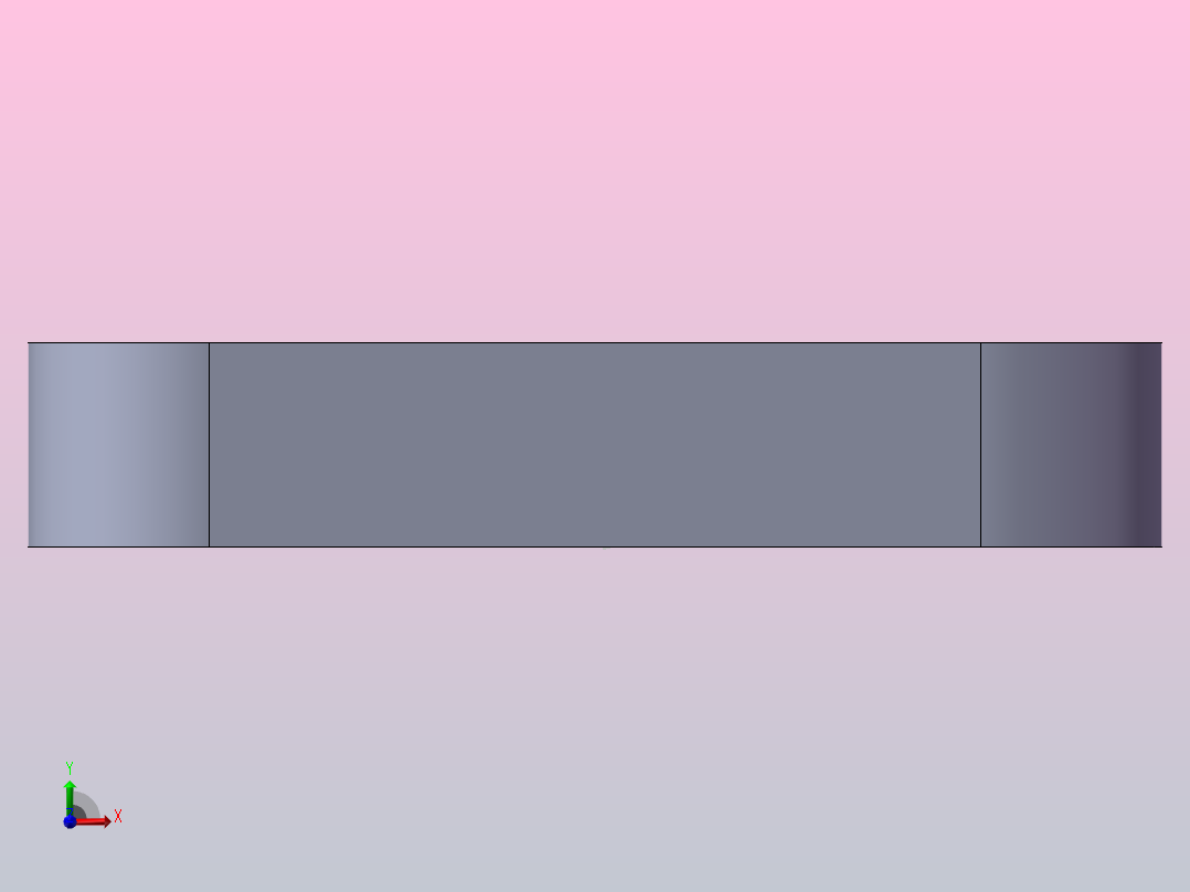 DIN 6885-1-A 2021 32X18 圆头平键前视图