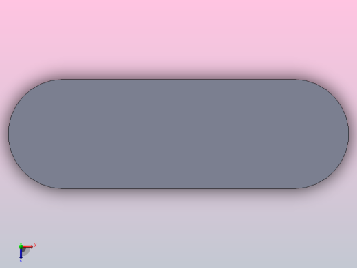 DIN 6885-1-A 2021 32X18 圆头平键俯视缩略图