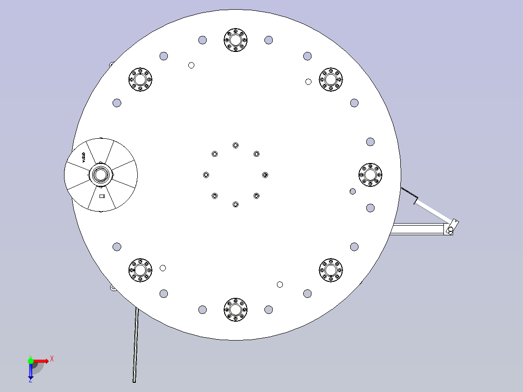 CMHR-01轴套自动供料机俯视图