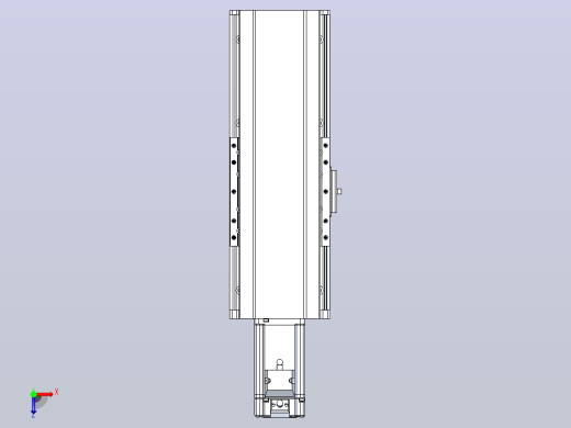 日规模组半封闭丝杆TPA-HNR-120D-1610C-L100-M-C-P40-N3俯视缩略图