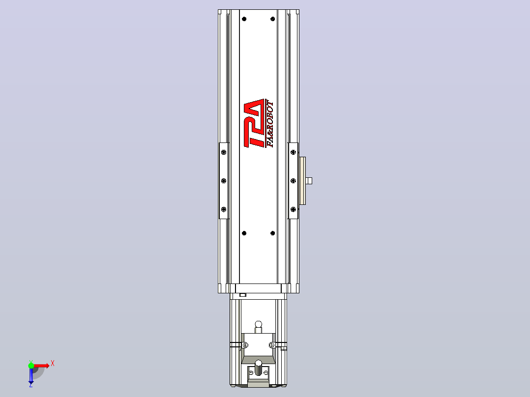 日规模组半封闭丝杆TPA-HNR-85S-1610C-L100-M-C-P20-N3俯视图