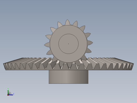 锥齿轮总成左视缩略图