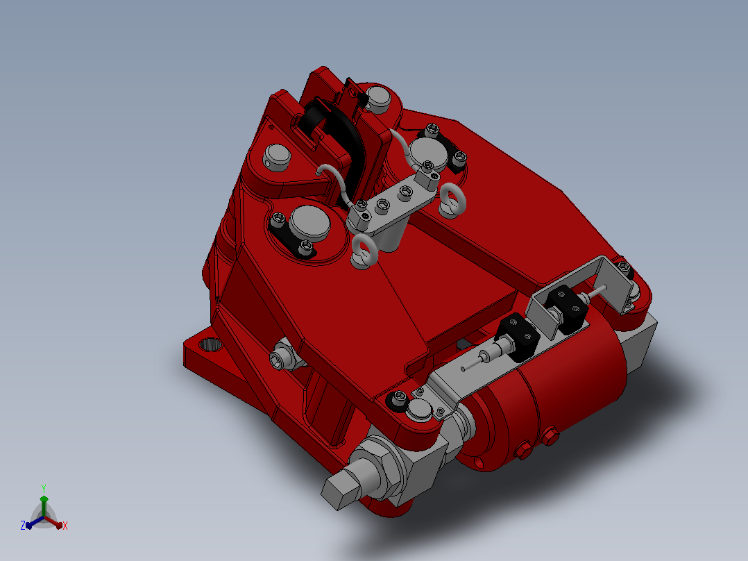 SBD-A安全制动器_SBD125-A-1000×30ⅠRL.WL.CL主视图